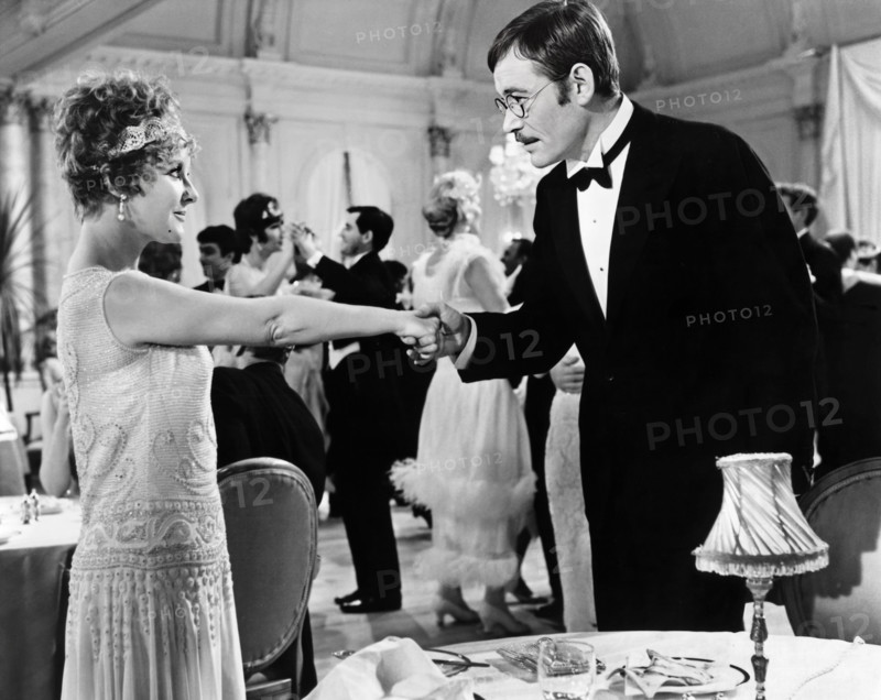 Petula Clark, Peter O'Toole, on-set of the film, "Goodbye, Mr. Chips", MGM, 1969