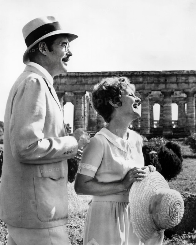 Peter O'Toole, Petula Clark, on-set of the film, "Goodbye, Mr. Chips", MGM, 1969
