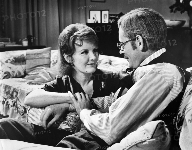 Petula Clark, Peter O'Toole, on-set of the film, "Goodbye, Mr. Chips", MGM, 1969