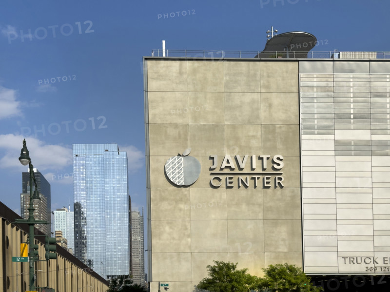 Javits Center, rear building exterior, 12th Avenue, New York City