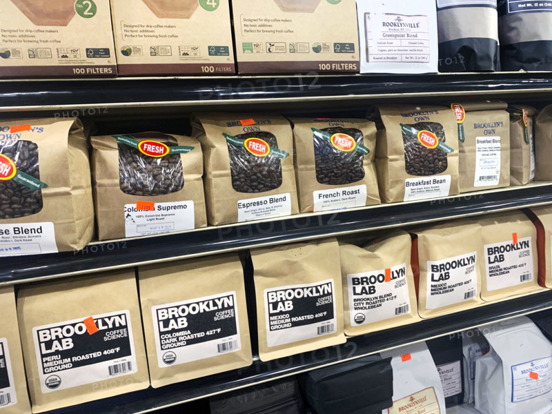 Coffee Section at Grocery