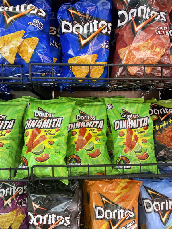 Snack Display at Grocery Store
