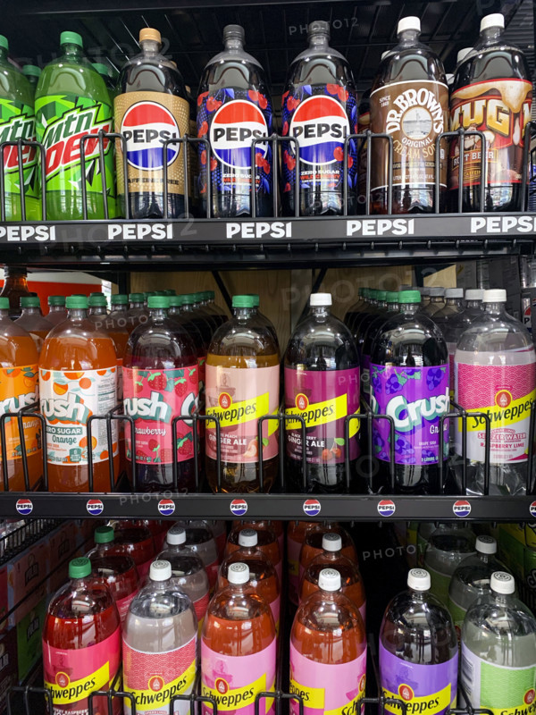 Soda Display at Grocery Store