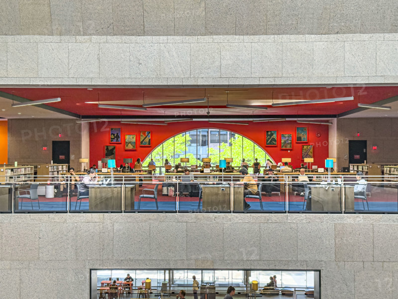 Boston Public Library, interior view, Boston