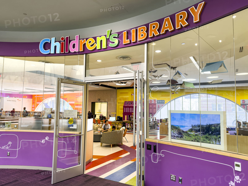 Children's Library, interior view, Boston Public Library, Boston