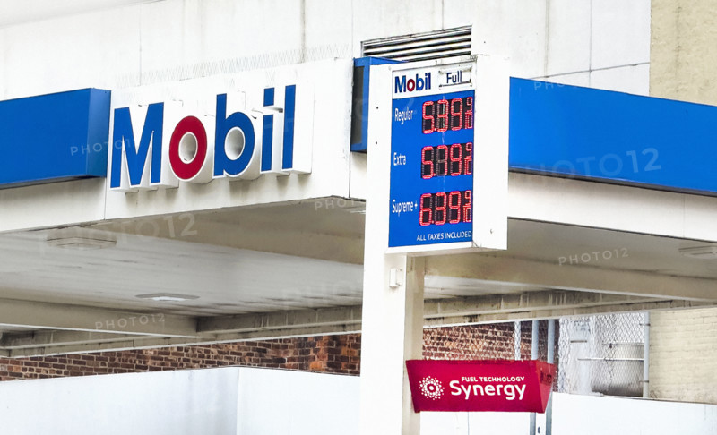 Mobil Gas Station, New York City