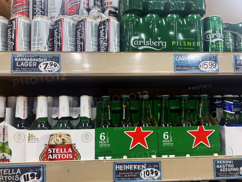 Beer Display at Store