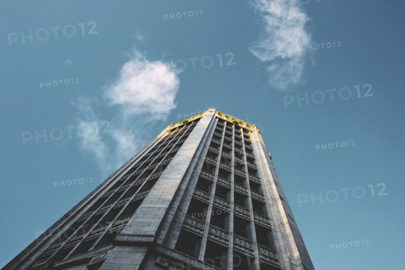 Electric Tower, building exterior, low angle view, 535 Washington Street, Buffalo, New York, USA