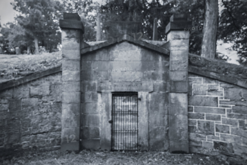 Old family mausoleum, Fort Hill Cemetery, Auburn New York, USA