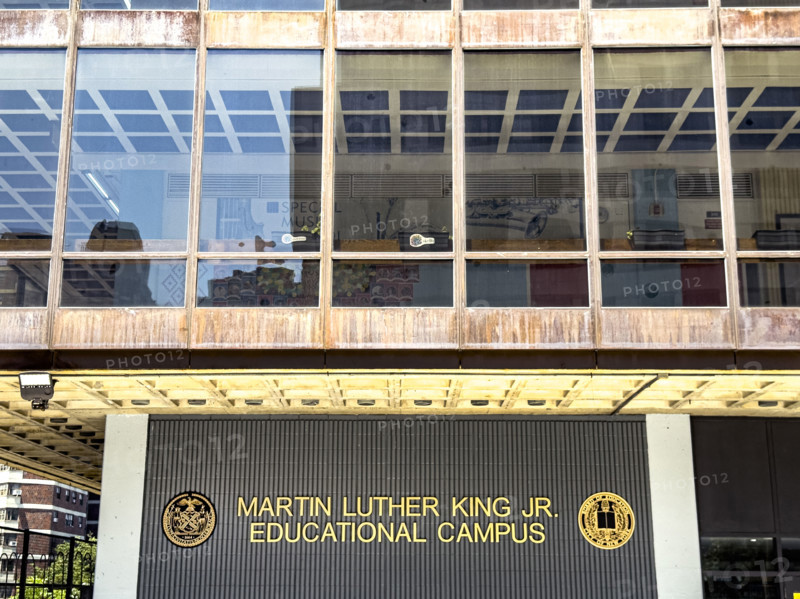 Martin Luther King Jr Educational Campus, building exterior, 122 Amsterdam Avenue, Manhattan, New York City, New York, USA