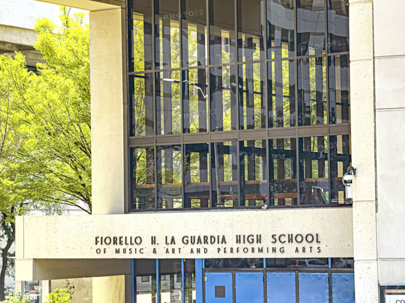 Fiorello H. LaGuardia High School of Music & Art and Performing Arts, building exterior, 100 Amsterdam Avenue, Manhattan, New York City, New York, USA