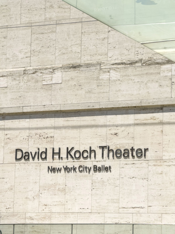 David H. Koch Theater, New York City Ballet, building exterior detail, Lincoln Center for the Performing Arts, Manhattan, New York City, New York, USA