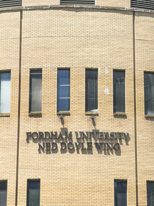 Fordham University Ned Doyle Wing, building exterior detail, Manhattan, New York City, New York, USA