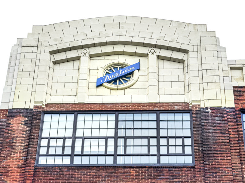 Studebaker Building, Columbia University, building exterior detail, Manhattanville Campus, 615 West 131st Street, West Harlem, New York City, New York, USA