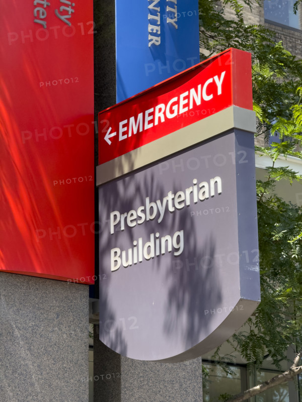 New York-Presbyterian Hospital/Columbia University Irving Medical Center, Emergency entrance, Presbyterian building, Washington Heights, Manhattan, New York City, New York, USA