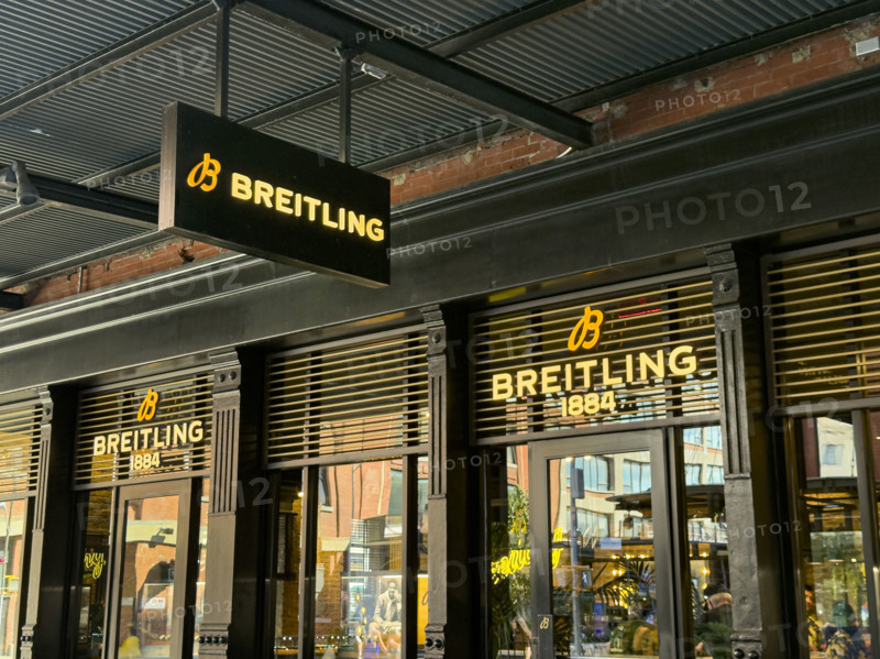 Breitling retail store, building exterior, 875 Washington Street, Meat Packing District, Manhattan, New York City, New York, USA