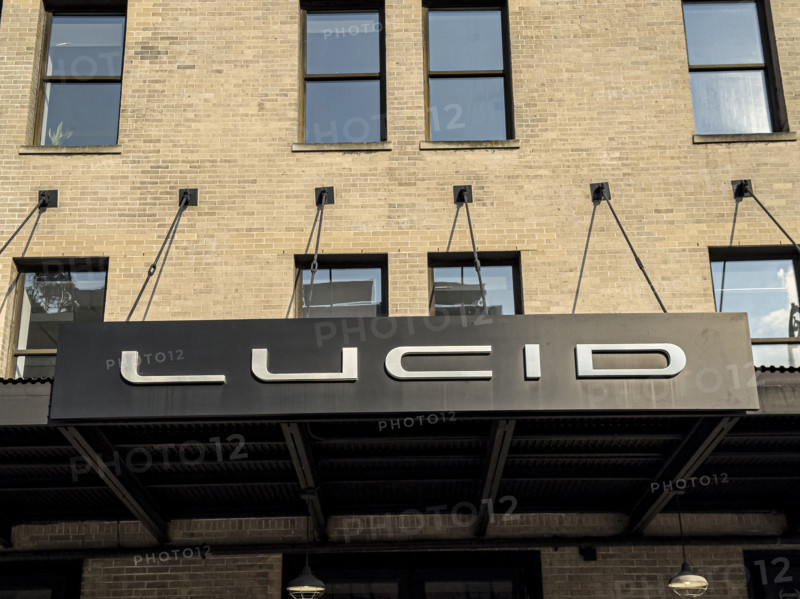 Lucid Studio, showroom exterior detail, 2 9th Avenue, Meatpacking District, Manhattan, New York City, New York, USA