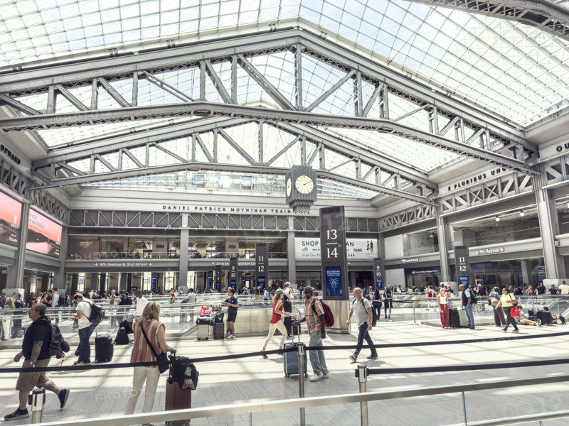 Passenger Concourse, Moynihan Train Hall, Pennsylvania Station, Manhattan, New York City, New York, USA
