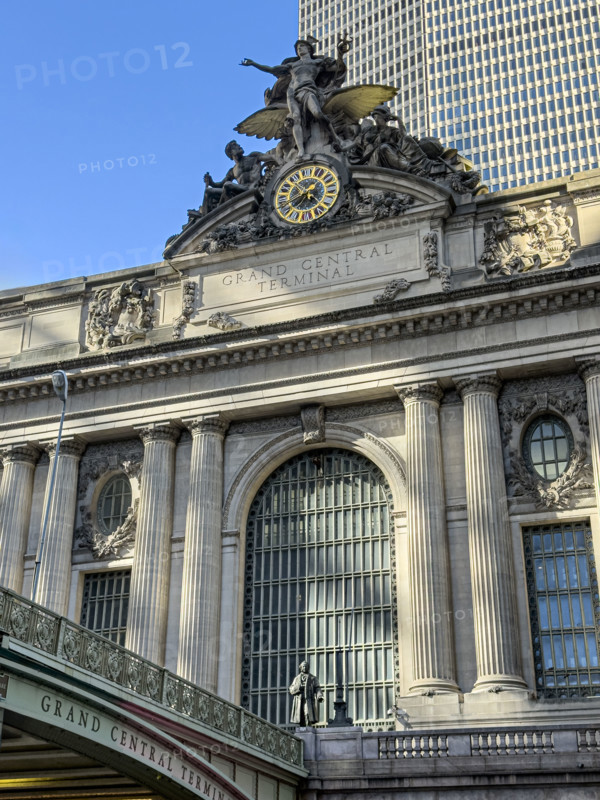 Grand Central Terminal, exterior building detail, Manhattan, New York City, New York, USA