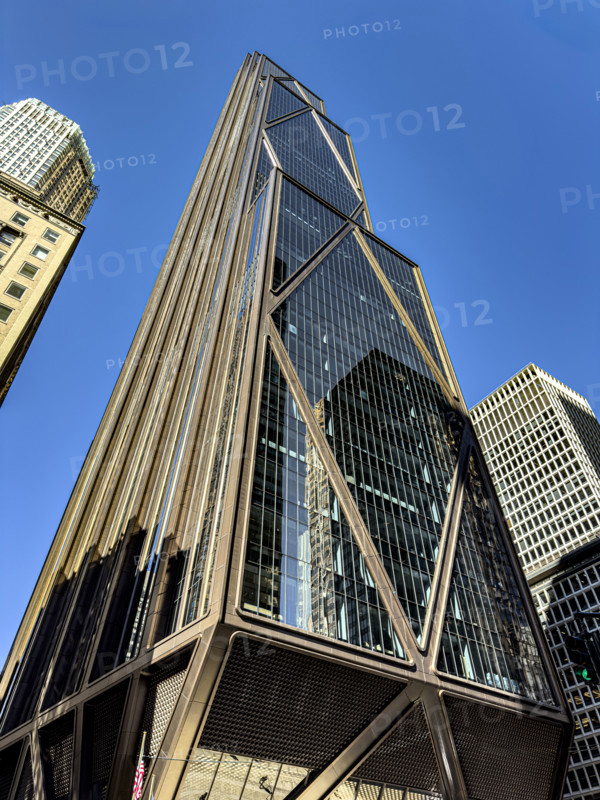 JPMorgan Chase Building, building exterior, low angle view, 270 Park Avenue, Manhattan, New York City, New York, USA