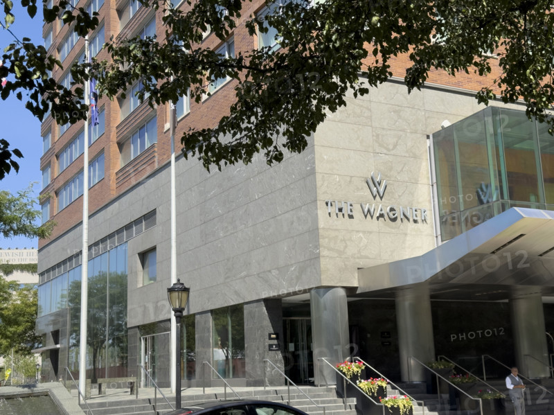 The Wagner Hotel, building exterior, 2 West Street, Tribeca, Manhattan, New York City, New York, USA