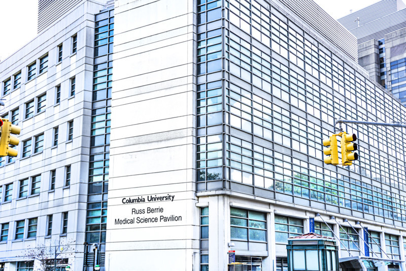 Russ Berrie Medical Science Pavilion, building exterior, New York-Presbyterian Hospital/Columbia University Irving Medical Center, 1150 St Nicholas Avenue, Washington Heights, Manhattan, New York City, New York, USA