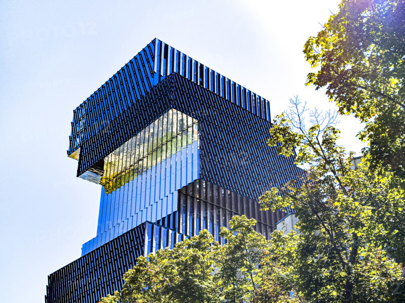 Duan Family Center for Computing & Data Sciences, building exterior, low angle view,  Boston University, 665 Commonwealth Avenue, Boston, Massachusetts, USA