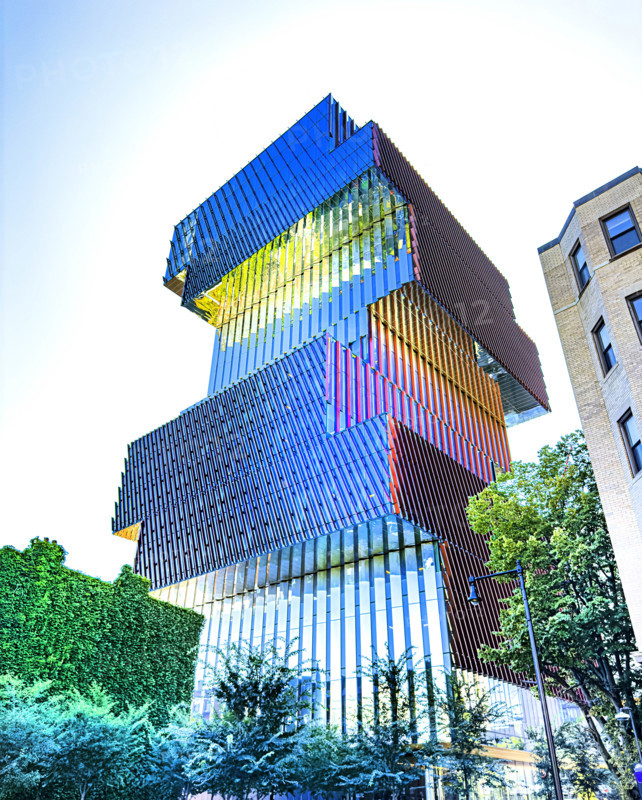 Duan Family Center for Computing & Data Sciences, building exterior, low angle view,  Boston University, 665 Commonwealth Avenue, Boston, Massachusetts, USA