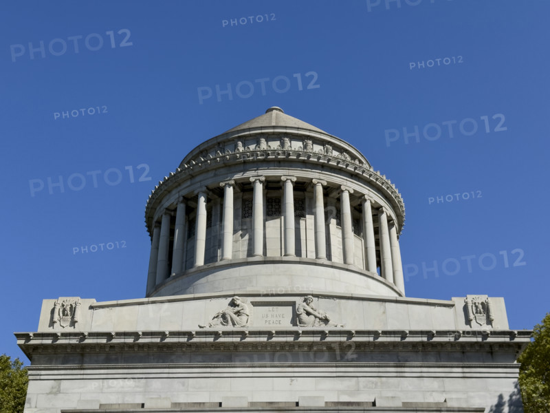 General Grant National Memorial, building exterior detail, Riverside Drive, Morningside Heights, Manhattan, New York City, New York, USA