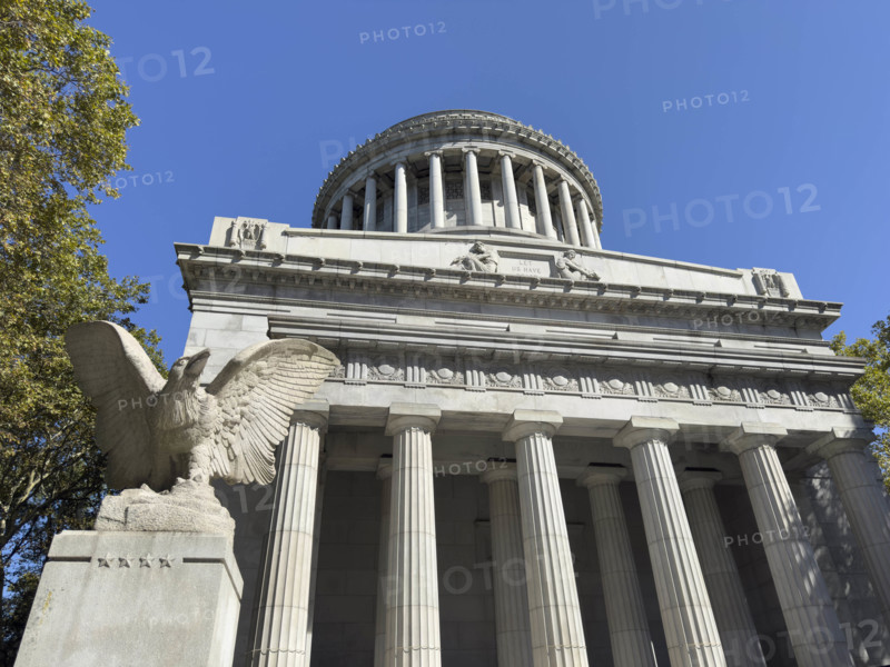 General Grant National Memorial, building exterior detail, Riverside Drive, Morningside Heights, Manhattan, New York City, New York, USA