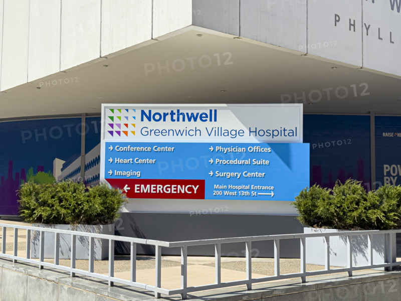 Northwell Greenwich Village Hospital, Phyllis and William Mack Pavilion, building directory, Chelsea, Manhattan, New York City, New York, USA`