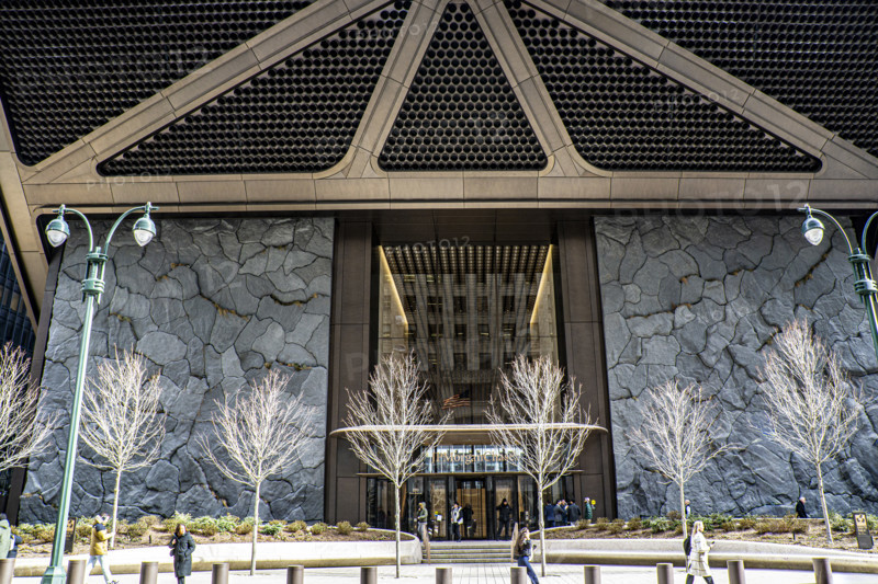 JPMorgan Chase office building, building exterior, Madison Avenue entrance, Manhattan, New York City, New York, USA