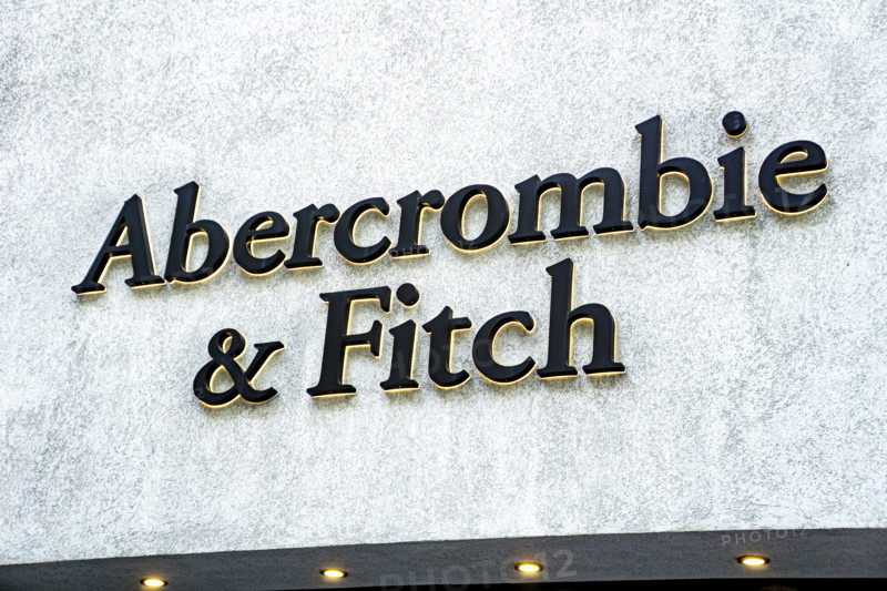 Abercrombie & Fitch retail store, building exterior detail, 668 Fifth Avenue, Manhattan, New York City, New York, USA