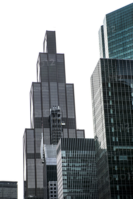 Midtown Manhattan cityscape featuring JPMorgan Chase office building, New York City, New York, USA