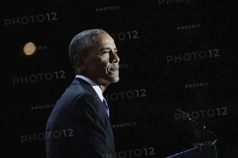 U.S. President Barack Obama delivering his farewell address, McCormick Place Convention Center, Chicago, Illinois, USA, Pete Souza, Office of White House Photography Office, January 10, 2017