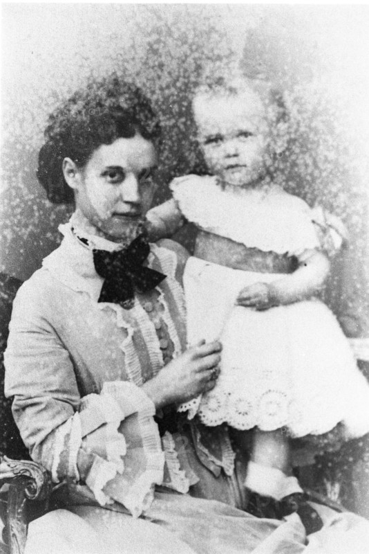 Maria Feodorovna, Empress of Russia and her son Nicholas Alexandrovich of Russia