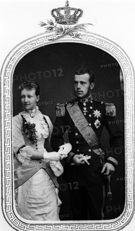 Archduke Rudolf of Hapsburg and his fiancée,  Princess Stéphanie of Belgium