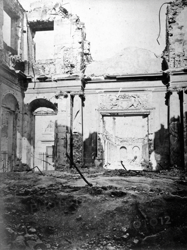 The Château of Saint-Cloud burned after the War of 1870