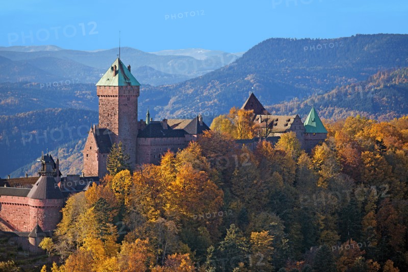 Château du Haut-Kœnigsbourg en automne, Bas-Rhin
