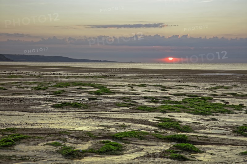 Coucher de soleil, Normandie