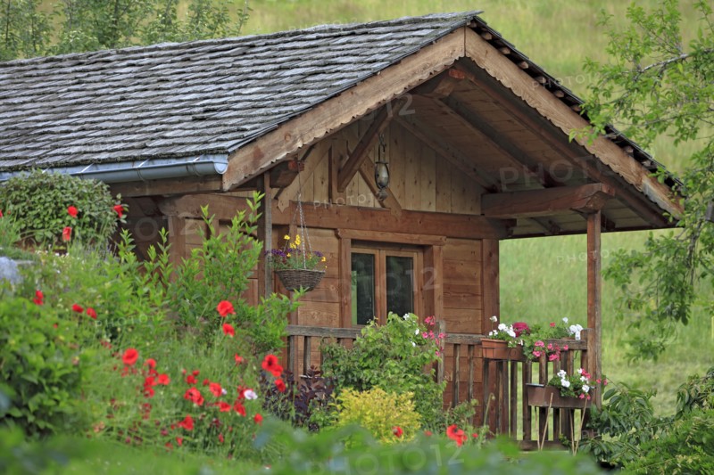 Chalet fleuri en Haute-Savoie