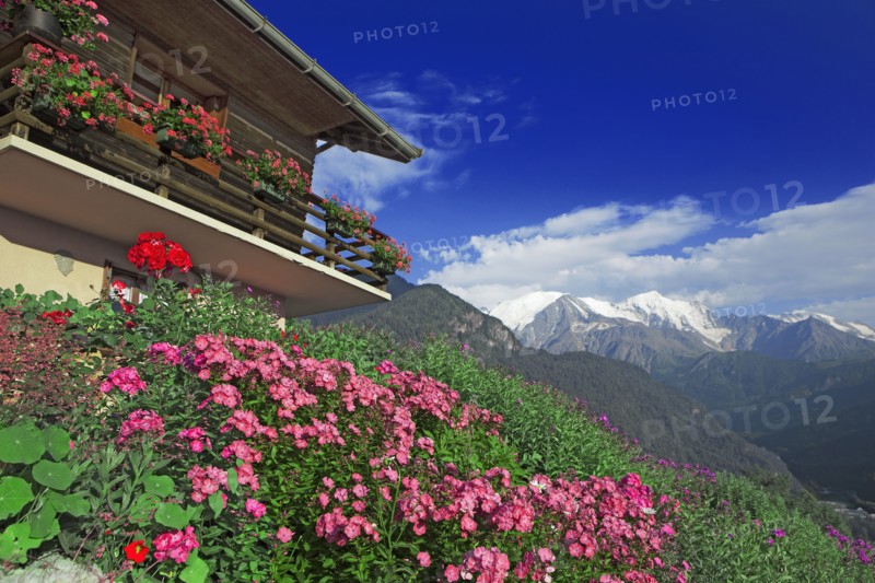 Chalet fleuri en Haute-Savoie