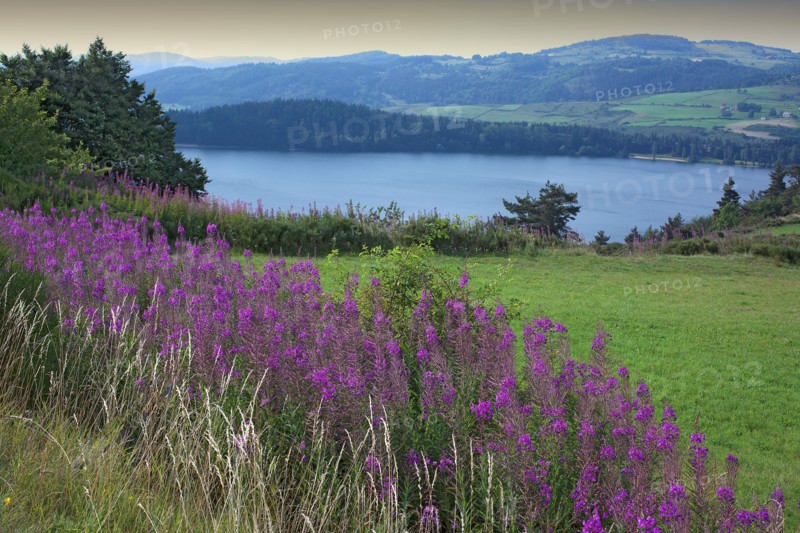 Lake Issarles of volcanic origin, Ardèche