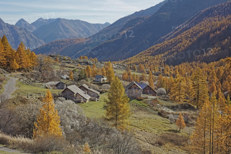 Névache en automne, Vallée de la Clarée, Hautes-Alpes