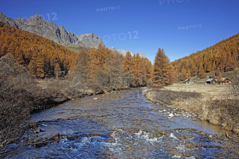 Névache en automne, Vallée de la Clarée, Hautes-Alpes