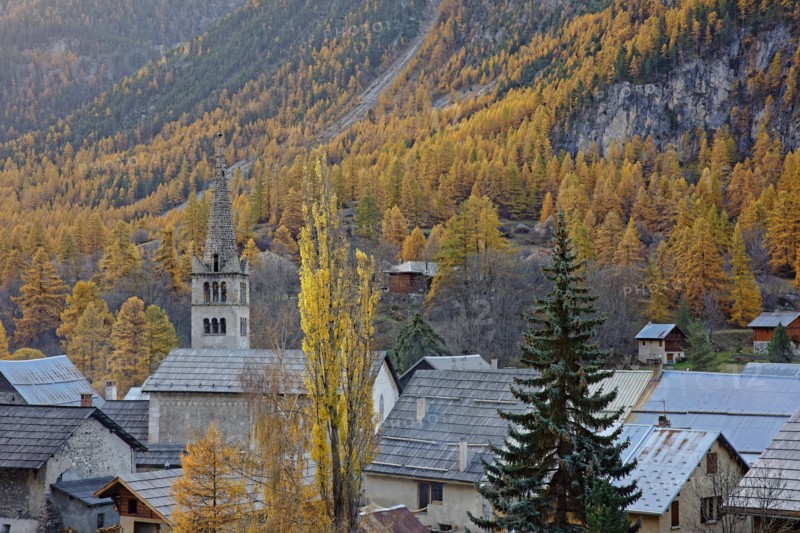 Névache in autumn, Clarée Valley, Hautes-Alpes