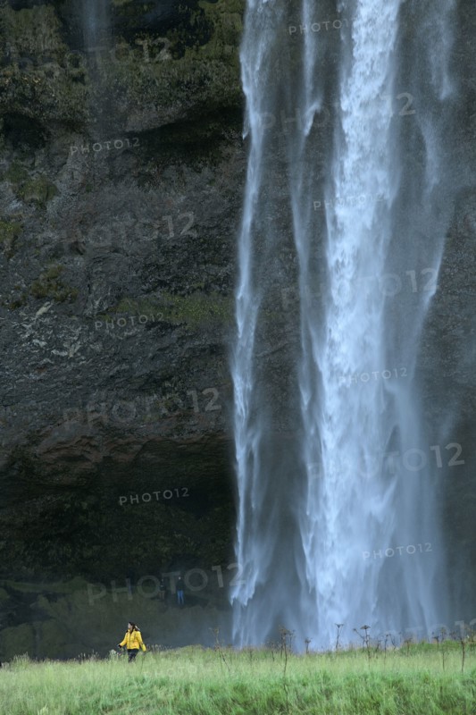 Iceland, Seljalandsfoss Falls