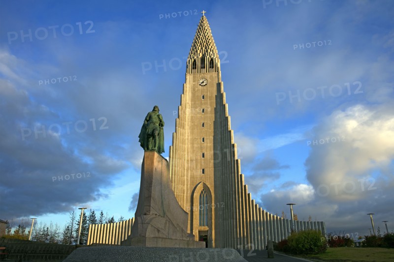 Islande, Reykjavik, église de Hallgrímskirkja