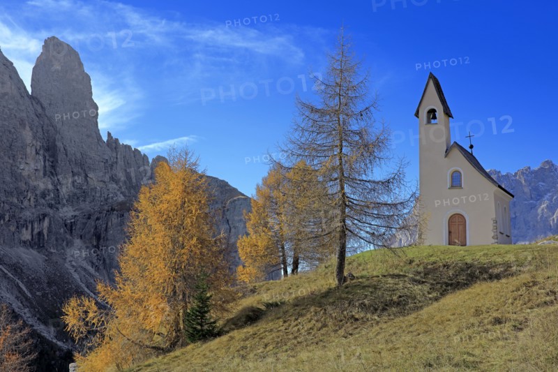 Chapelle de San Maurizio, Passo Gardena, Italie