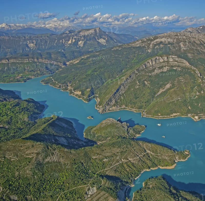Castillon lake and dam, Alpes-de-Haute-Provence, France